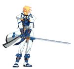  animated animated_gif fart gif guilty_gear idle_animation ky_kiske lowres male pixel_art solo sprites sword transparent_background weapon wind 