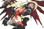  bodysuit feathers final_fantasy final_fantasy_tactics head_wings headwings long_hair red_eyes thigh-highs thighhighs ultima_(fft) wings y_maou 