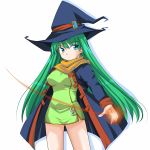  bottomless green_hair hat kurenasm long_hair masou_shizuka rance_(game) rance_(series) rance_vi witch_hat 