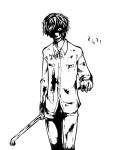  blood creepy death henry_townshend lead_pipe monochrome silent_hill silent_hill_4 steel_pipe 