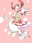  blush choker dress gloves happy kaname_madoka magical_girl mahou_shoujo_madoka_magica pink_eyes pink_hair short_hair twintails 