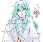  green_hair harukanaru_toki_no_naka_de_6 inekome rudkhane_(harukanaru_toki_no_naka_de_6) violet_eyes 