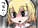  1girl blonde_hair commentary_request green_eyes hammer_(sunset_beach) mizuhashi_parsee open_mouth pointy_ears scarf sketch solo touhou translation_request upper_body 