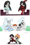  6+girls melanie_malachite miltiades_malachite multiple_girls panty_&amp;_stocking_with_garterbelt pantyhose parody penny_polendina ruby_rose rwby siblings sisters taneuki thigh-highs twins weiss_schnee winter_schnee 