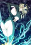  1girl artoria_pendragon_alter_(fate/grand_order) ass blonde_hair breasts circlet fate/grand_order fate_(series) hasebe_akira highres huge_breasts long_hair looking_down orange_eyes saber saber_alter solo surprised thighs under_boob 