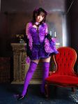  cosplay cyborg_nene dress elbow_gloves flower garland gloves original panties photo thigh-highs zettai_ryouiki 