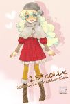  2008 beanie boots curly_hair hat long_hair muffler multicolored_hair nia_teppelin pantyhose saikachi scarf shawl smile solo standing tengen_toppa_gurren_lagann winter winter_clothes yellow_legwear 