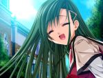  game_cg green_hair homura_yuuri koisuru_otome_to_shugo_no_tate long_hair school_uniform 