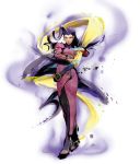  dress highres ikeno_daigo lipstick long_hair official_art pantyhose purple_eyes purple_hair rose_(sf) rose_(street_fighter) street_fighter street_fighter_iv violet_eyes 