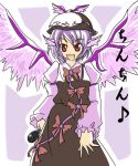  microphone mystia_lorelei purple_hair ribbon ribbons short_hair touhou wabi_(wbsk) wabi_tsubaki wings 