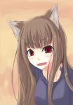  brown_hair holo rage rage_(rojiura) red_eyes spice_and_wolf wolf_ears 