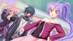  aspashia_(desert_kingdom) blue_hair desert_kingdom don_ficche hanamura_mai red_eyes vee_(desert_kingdom) 