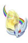  animated animated_gif butt-berry evolutionary_stone flying no_humans pixel_art pokemon pokemon_(creature) rainbow reflection shiny_stone stone togekiss transparent 