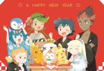  2017 highres kaki_(pokemon) lillie_(pokemon) mamane_(pokemon) mallow_(pokemon) pikachu piplup pokemon pokemon_(game) pokemon_sm rowlet satoshi_(pokemon) suiren_(pokemon) torchic 