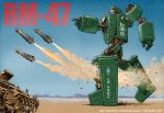  a-10_thunderbolt_ii america bad_boy_(gobots) blurry_background bomb canopy desert english firing folded french gobots ground_vehicle mecha military military_vehicle missile motor_vehicle mountain robot roundel science_fiction smoke_trail tank wings wreckage 