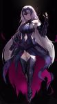  1girl absurdres annnna fate/grand_order fate_(series) full_body gauntlets greaves helmet highres jeanne_alter long_hair looking_at_viewer ruler_(fate/apocrypha) solo very_long_hair 