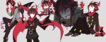  1boy demon_boy demon_horns haiiro_teien highres horns ivlis male_focus pointy_ears theuselesstoe wings 