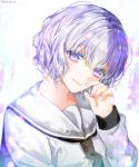  ichige_yoru norn9 purple_eyes purple_hair shiranui_nanami 