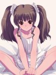  brown_hair chemise natorism twintails 