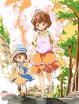  clannad furukawa_nagisa hand_holding hat holding_hands mother_and_daughter okazaki_ushio umanosuke 