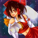  hakurei_reimu navel touhou vermillion 