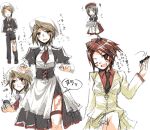  brown_hair crossdressing crossdressinging dress genderswap kanon_(character) kanon_(umineko) lowres maid red_hair redhead shannon short_hair skirt suzushiro_kurumi translation_request umineko_no_naku_koro_ni ushiromiya_battler 