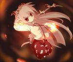  fujiwara_no_mokou long_hair machily miko_machi red_eyes ribbon ribbons silver_hair touhou 