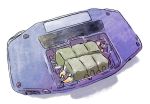  alternate_color charjabug game_boy_advance handheld_game_console no_humans pokemon pokemon_(creature) shiny_pokemon traceysketchit 