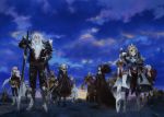  archer_of_black archer_of_red armor assassin_of_black assassin_of_red balmung_(fate/apocrypha) beard berserker_of_black berserker_of_red blonde_hair blue_eyes braid caster_of_black caster_of_red dark_skin dress facial_hair fate/apocrypha fate_(series) green_eyes green_hair highres horn horns karna_(fate) key_visual lancer_of_black long_hair multicolored_hair pink_hair polearm ponytail red_eyes rider_of_black rider_of_red saber_of_black saber_of_red silver_hair single_braid spear sword trap weapon white_dress white_hair 