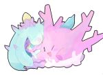  ;d artist_request blue_eyes blush blush_stickers corsola embarrassed fang happy mareanie no_humans one_eye_closed open_mouth pokemon pokemon_(creature) pokemon_(game) pokemon_sm simple_background smile spikes sweatdrop wavy_mouth white_background winking yellow_sclera 