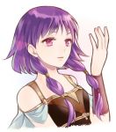  1girl bare_shoulders fire_emblem fire_emblem:_seima_no_kouseki kiyuu lute_(fire_emblem) purple_hair twintails violet_eyes 