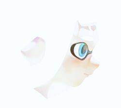  1girl blue_eyes closed_mouth from_side inkling inkling_girl inkling_player_character ouoxz0t881876 pointy_ears simple_background solo splatoon_(series) upper_body white_background white_hair 