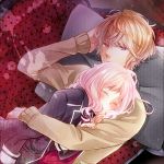  blonde_hair blue_eyes diabolik_lovers komori_yui sakamaki_shuu yamika 