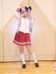  cosplay hiiragi_kagami hiiragi_kagami_(cosplay) lucky_star photo saya school_uniform serafuku skirt twintails 