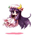  1girl animated animated_gif book gif lowres patchouli_knowledge pixel_art shin_(new) touhou transparent_background 