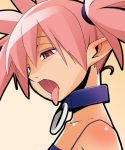  collar demon_girl disgaea disgaea_1 disgaea_2 etna face kaeru_kenshi makai_senki_disgaea makai_senki_disgaea_2 nippon_ichi open_mouth pink_hair pointy_ears red_eyes saliva tongue tongue_out 