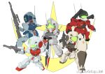  chibi engrish gm_(mobile_suit) gm_cold_districts_type gm_command gm_sniper_ii gun guncannon guncannon_mp_type gundam gundam_0080 machine_gun mecha ranguage rifle shield sniper_rifle takamaru weapon 