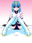  blue_hair gloves kos-mos manitou nakajima_rei red_eyes solo thighhighs xenosaga xenosaga_episode_i 