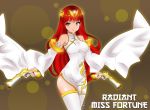  1girl 2017 absurdres bird breasts chicken chinese_clothes chinese_new_year cleavage commentary_request concept_art hair_ornament happy_new_year highres league_of_legends long_hair long_sleeves looking_at_viewer new_year open_mouth rooster sarah_fortune simple_background smile solo thigh-highs year_of_the_rooster 