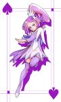  blush cure_sword dokidoki!_precure dress long_hair magical_girl ponytail purple_eyes spade violet_hair 