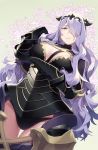  1girl armor breasts camilla_(fire_emblem_if) cleavage fire_emblem fire_emblem_if large_breasts long_hair purple_hair smile tagme 