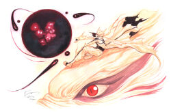 1boy alternate_form aura bijuu_dama black_shirt coat dominic_ian_cabatit energy_ball facial_mark floating_clothes from_side highres long_coat naruto_(series) naruto_shippuuden nick-ian on_animal on_head open-toe_shoes outstretched_arm outstretched_hand pants powering_up profile red_eyes shirt short_hair sitting sitting_on_animal slit_pupils spiky_hair uzumaki_naruto whisker_markings yellow_coat yellow_pants