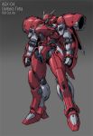  banchengping@126 gerbera_tetra grey_background gundam gundam_0083 mecha mobile_suit redesign science_fiction simple_background 