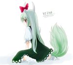  ex_keine gochou_(comedia80) green_hair kamishirasawa_keine red_eyes socks touhou 