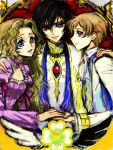  black_hair blue_eyes brown_hair code_geass geass heterochromia lelouch_lamperouge long_hair nunnally_lamperouge purple_eyes rahit rolo_lamperouge short_hair siblings violet_eyes 