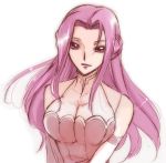  breasts cleavage code_geass cornelia_li_britannia kurimomo large_breasts long_hair purple_eyes purple_hair 