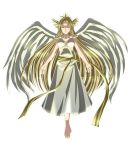  closed_eyes elvilla highres hoshigami long_hair takamichi very_long_hair wings 