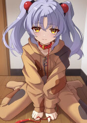hood hoshino_ruri kidou_senkan_nadesico ru-ha silver_hair smile twintails yellow_eyes