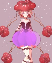  1girl bubble_skirt flower flower_on_head fukuroi_marika kwysten mahou_shoujo_ikusei_keikaku short_hair skirt solo 