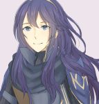  1girl blue_eyes blue_hair fire_emblem fire_emblem:_kakusei hakirino highres long_hair looking_at_viewer lucina pauldrons smile 